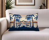 Yanu Flamingo Reversible Indoor/Outdoor Rectangular Pillow
