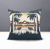Yanu Flamingo Reversible Indoor/Outdoor Square Pillow