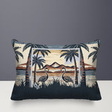 Yanu Flamingo Reversible Indoor/Outdoor Rectangular Pillow