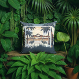 Yanu Flamingo Reversible Indoor/Outdoor Square Pillow