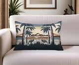 Yanu Flamingo Reversible Indoor/Outdoor Rectangular Pillow