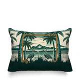 Yanu Flamingo Reversible Indoor/Outdoor Rectangular Pillow