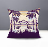 Yanu Flamingo Reversible Indoor/Outdoor Square Pillow