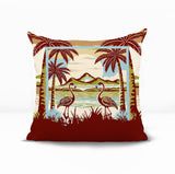 Yanu Flamingo Reversible Indoor/Outdoor Square Pillow