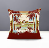 Yanu Flamingo Reversible Indoor/Outdoor Square Pillow