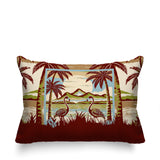 Yanu Flamingo Reversible Indoor/Outdoor Rectangular Pillow