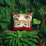 Yanu Flamingo Reversible Indoor/Outdoor Square Pillow