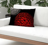 Yates Floral Spun Polyester Lumbar Indoor/Outdoor Throw Pillow