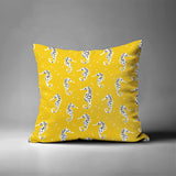 Barnon Seahorse Square Indoor/Outdoor Throw Pillow