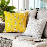 Barnon Seahorse Square Indoor/Outdoor Throw Pillow