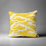 Copley Ocean Waves Square Indoor/Outdoor Throw Pillow