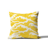 Copley Ocean Waves Square Indoor/Outdoor Throw Pillow