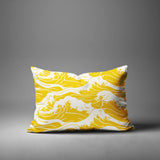 Copley Ocean Waves Lumbar Indoor/Outdoor Throw Pillow