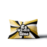 Downton It's Wine Lumbar Indoor/Outdoor Throw Pillow