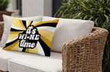 Downton It's Wine Lumbar Indoor/Outdoor Throw Pillow