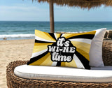 Downton It's Wine Lumbar Indoor/Outdoor Throw Pillow