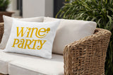 Fairfield Wine Party Lumbar Indoor/Outdoor Throw Pillow
