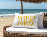 Fairfield Wine Party Lumbar Indoor/Outdoor Throw Pillow