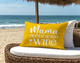 Fulham Mama Needs Lumbar Indoor/Outdoor Throw Pillow