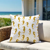 Hemmings Seahorse Square Indoor/Outdoor Throw Pillow