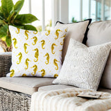Hemmings Seahorse Square Indoor/Outdoor Throw Pillow