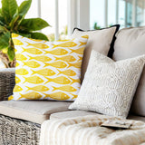 Kieran Fish Square Indoor/Outdoor Throw Pillow