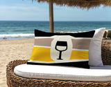 Molsley Wine Bottle Lumbar Indoor/Outdoor Throw Pillow