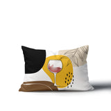 Parson Wine Glass Lumbar Indoor/Outdoor Throw Pillow