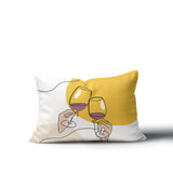Penny Two Hands Lumbar Indoor/Outdoor Throw Pillow