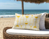 Purcill Wine Glass Lumbar Indoor/Outdoor Throw Pillow
