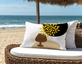 Savon Wine Glass Lumbar Indoor/Outdoor Throw Pillow