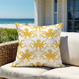Shirley Octopus Square Indoor/Outdoor Throw Pillow