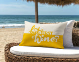 Stevenson But First Lumbar Indoor/Outdoor Throw Pillow