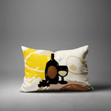 Tate Wine Bottle Lumbar Indoor/Outdoor Throw Pillow
