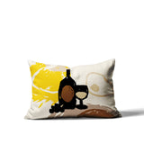 Tate Wine Bottle Lumbar Indoor/Outdoor Throw Pillow