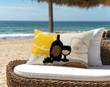 Tate Wine Bottle Lumbar Indoor/Outdoor Throw Pillow