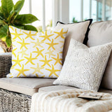 Theba Star Fish Square Indoor/Outdoor Throw Pillow