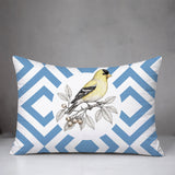 Yellow Finch Indoor/Outdoor Reversible Rectangular Pillow