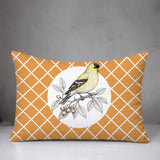 Yellow Finch Indoor/Outdoor Reversible Rectangular Pillow