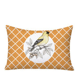 Yellow Finch Indoor/Outdoor Reversible Rectangular Pillow
