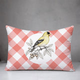 Yellow Finch Indoor/Outdoor Reversible Rectangular Pillow