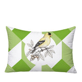 Yellow Finch Indoor/Outdoor Reversible Rectangular Pillow