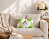 Yellow Finch Indoor/Outdoor Reversible Rectangular Pillow