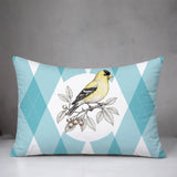 Yellow Finch Indoor/Outdoor Reversible Rectangular Pillow