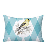Yellow Finch Indoor/Outdoor Reversible Rectangular Pillow