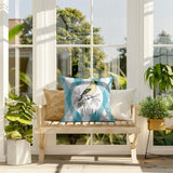 Yellow Finch Indoor/Outdoor Reversible Square Pillow