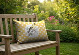 Yellow Finch Indoor/Outdoor Reversible Rectangular Pillow