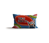 PolyTwill Rock Hand Sign Lumbar Indoor/Outdoor Throw Pillow