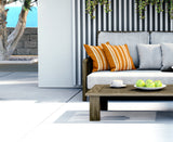 Zaria Striped Reversible Indoor/Outdoor Square Pillow