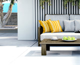 Zaria Striped Reversible Indoor/Outdoor Square Pillow